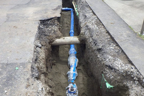 配水管布設替工事のイメージ