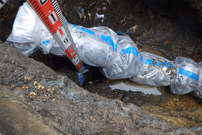 配水管移設工事のイメージ